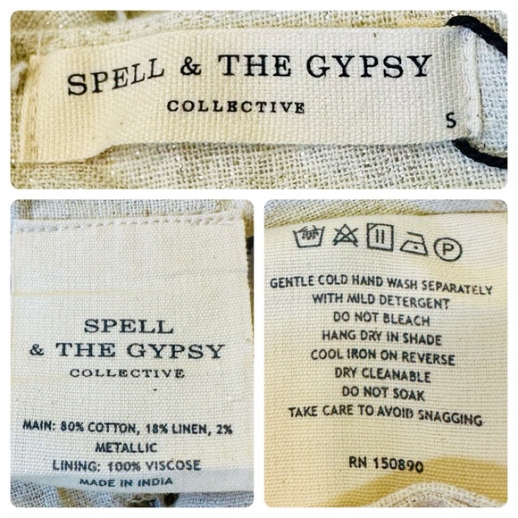 NEW! Spell & the Gypsy Collective Biscuit Lola Frill Maxi Dress - Picture 16 of 17